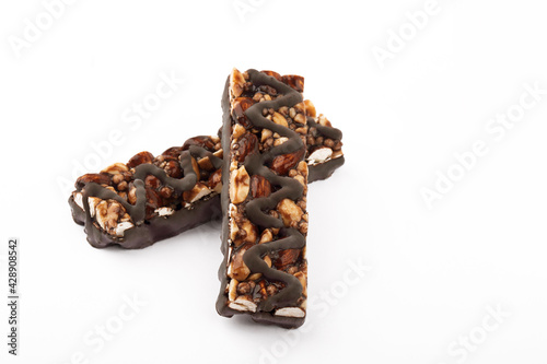Cereal bars with chocolate