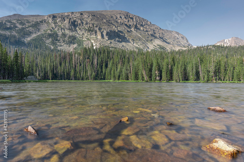 Ouzel Lake and Copeland Mountain photo