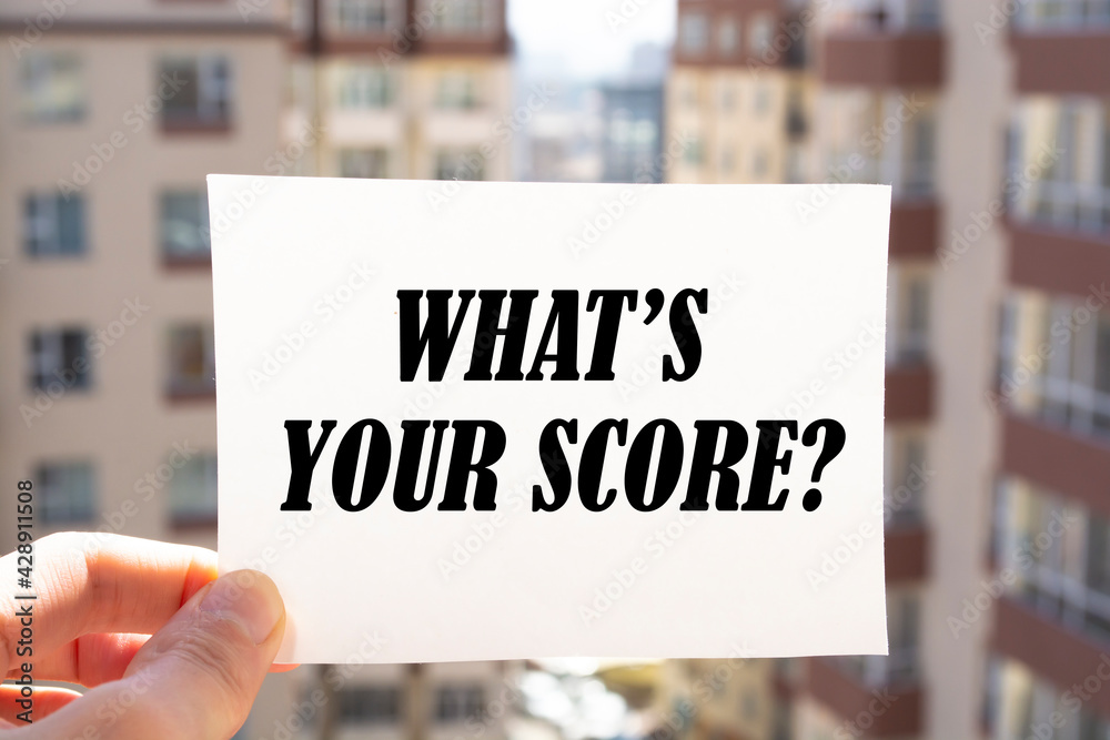 custom made wallpaper toronto digitalText sign showing What is Your Score? 