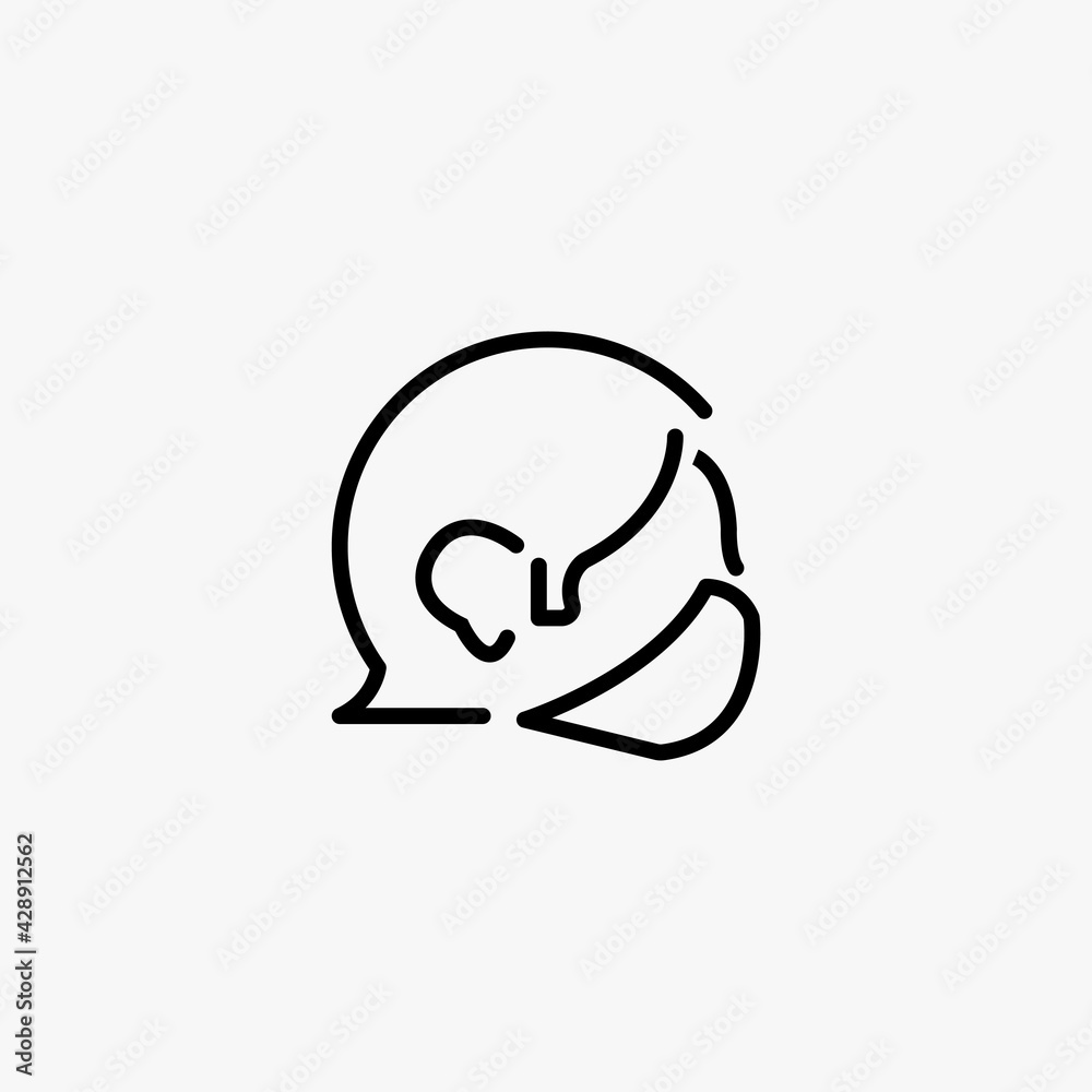 Woman in medical face protection mask. Vector icon of people wearing protective surgical mask. illustration for concepts of disease, quarantine, social distancing Woman in medical face protection mask. Vector icon of people wearing protective surgical mask. illustration for concepts of disease, quarantine, social distancing
