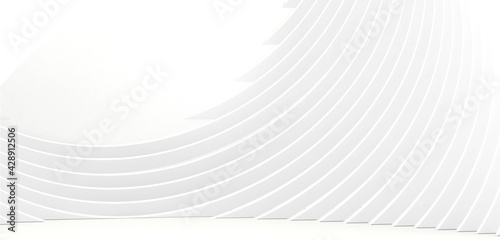 abstract white background. Geometric 3d illustration design.