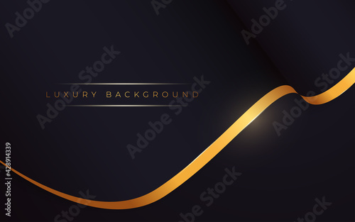 Black dan gold Luxury Background