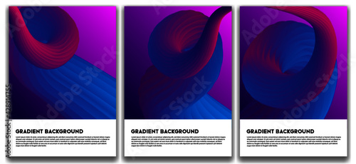 Gradient blend abstract background Free Vector for template banner, social media, poster, 