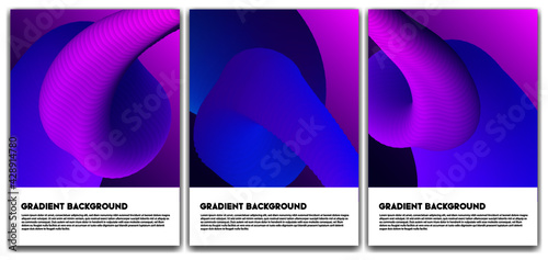 Gradient blend abstract background Free Vector for template banner, social media, poster, 