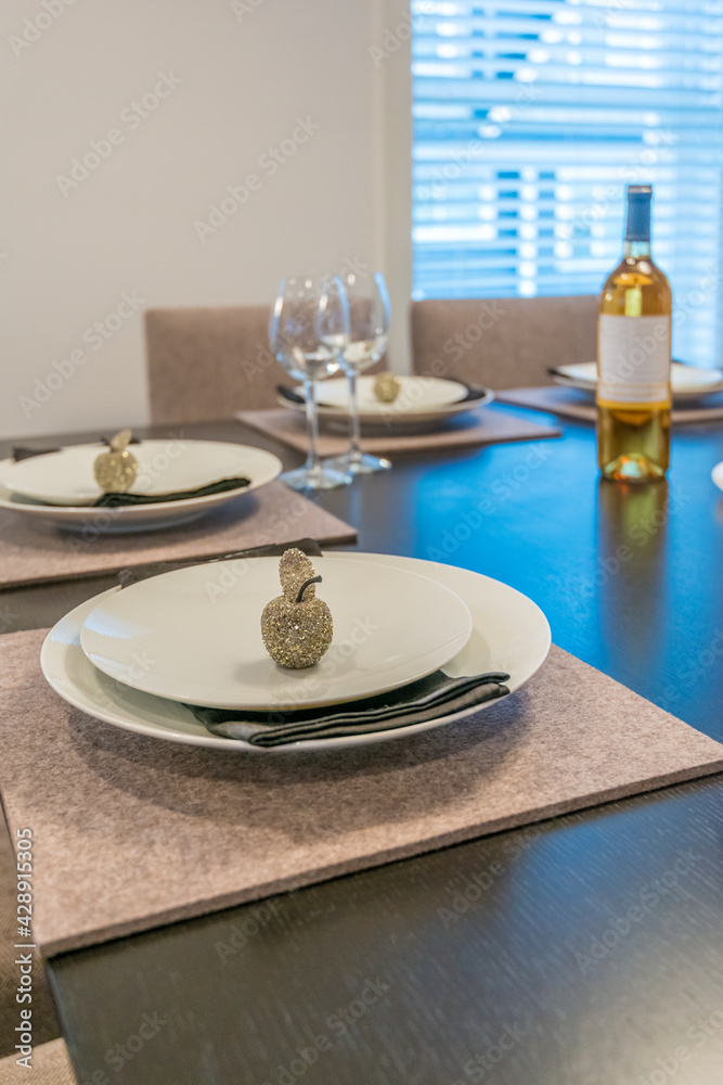 Fototapeta premium Modern dining room in luxury house.