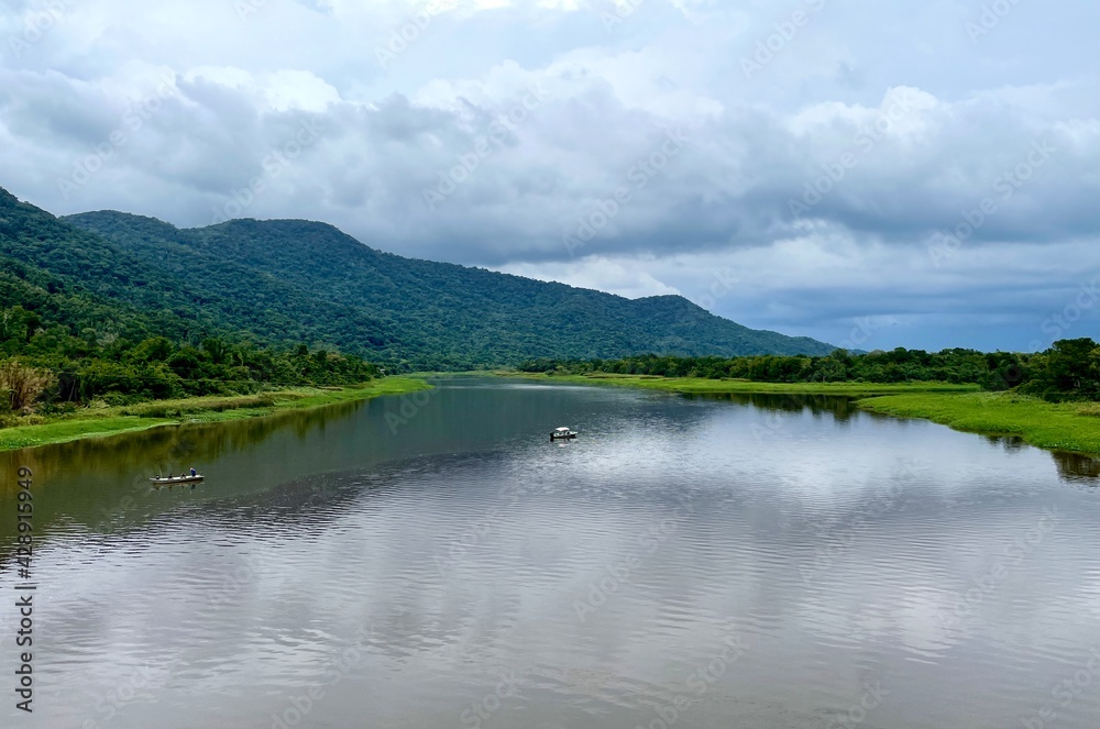 River and mountains