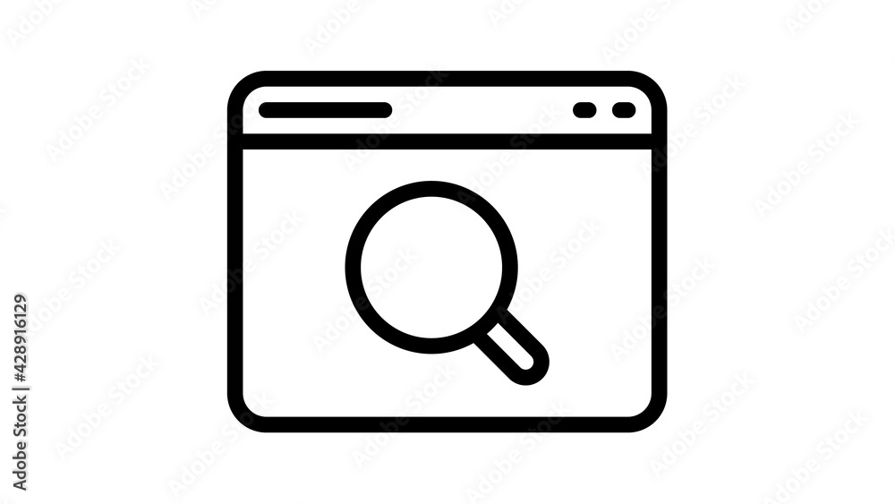 search seo browse web single isolated icon with outline style search seo browse web single isolated icon with outline style