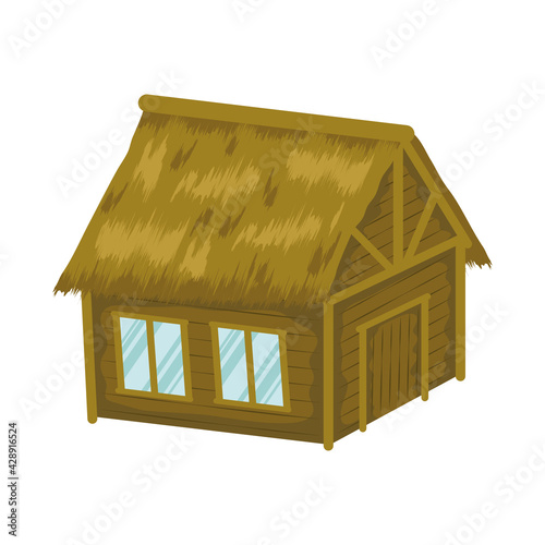 wooden cabin icon