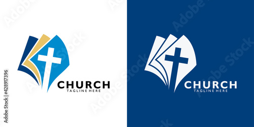 church logo icon vector isolated