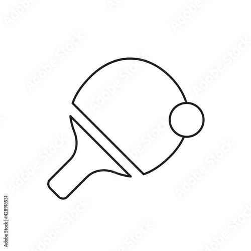 Tennis ping pong icon design. vector illustration