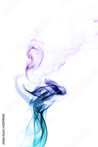 Smoke abstract on white background