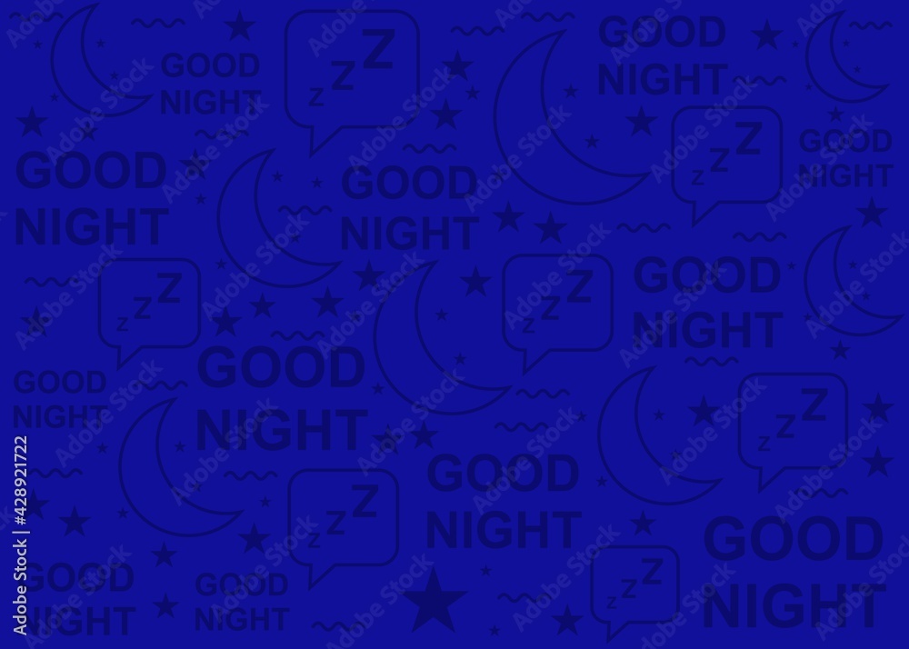 Good night and sleep pattern design. Easy to edit with vector file. Can use for your creative content. Especially about daily activities. Good night and sleep pattern design. Easy to edit with vector file. Can use for your creative content. Especially about daily activities.