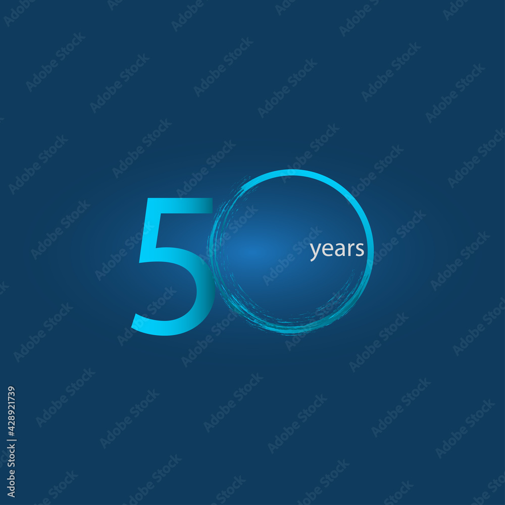 50 Years Anniversary Celebration Vector Template Design Illustration 50 Years Anniversary Celebration Vector Template Design Illustration