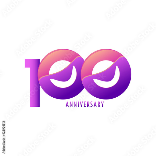 Free Download 100 Years Anniversary Celebration Vector Template Design Illustration - GFXLoad