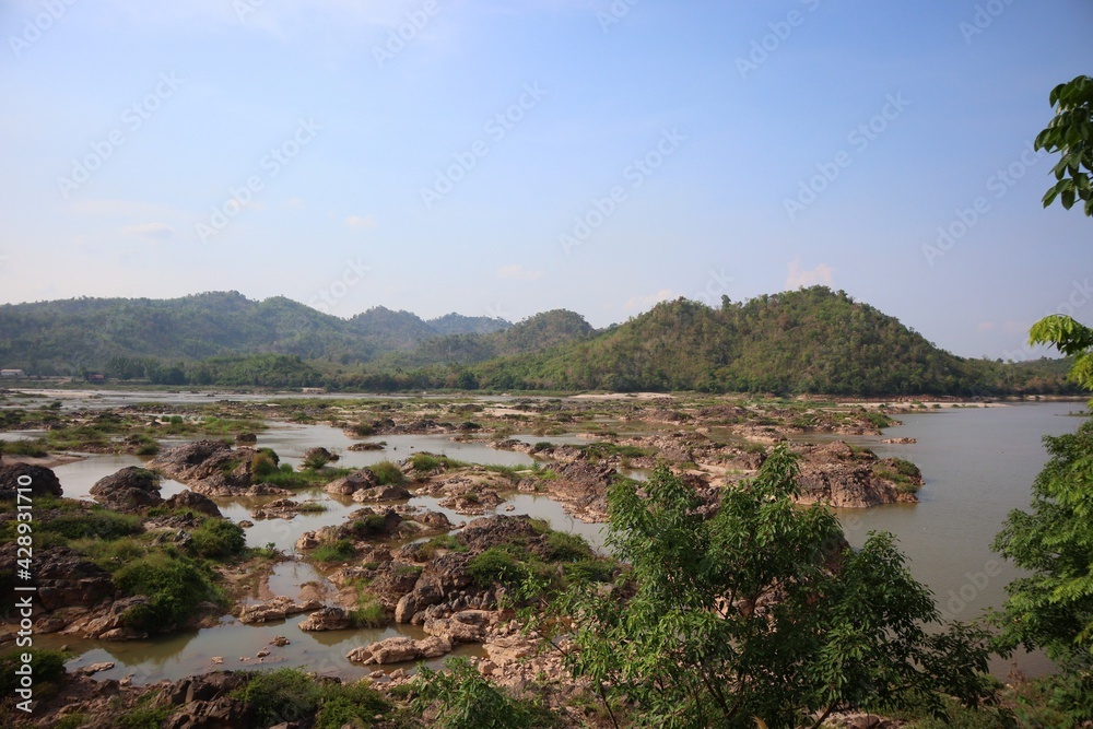 view of the river and mountains