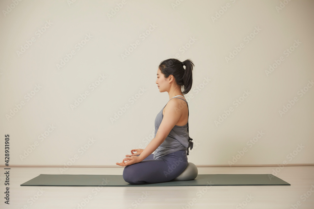 Fototapeta premium Postures of yoga