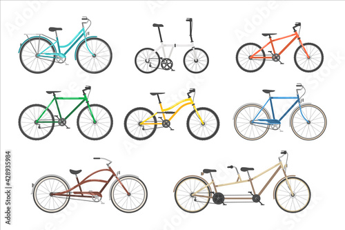 Eco friendly sport bicycle or urban roadster set