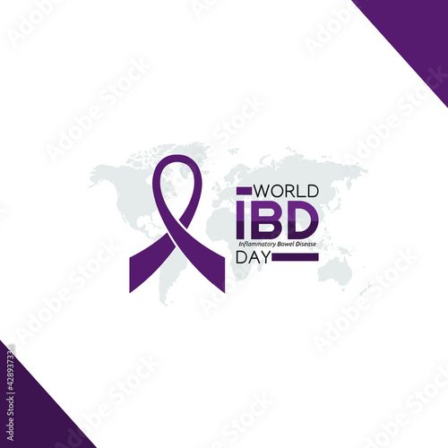 vector graphic of world IBD day good for world IBD day celebration. flat design. flyer design.flat illustration.