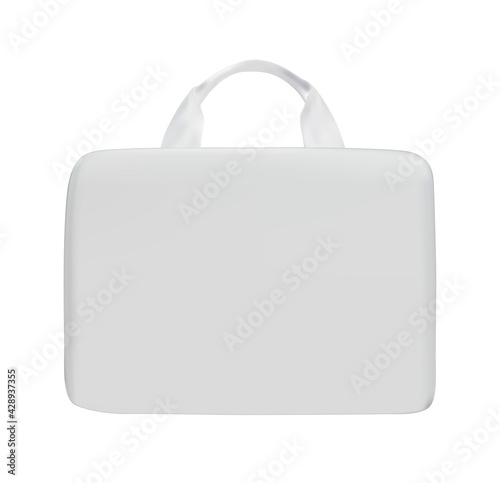 Blank briefcase business bag mockup for branding