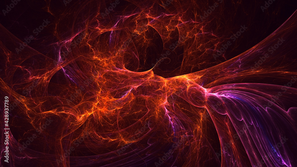 3D rendering abstract colorful fractal light background 3D rendering abstract colorful fractal light background