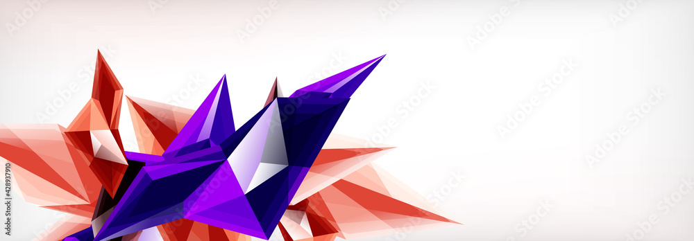 Vector 3d triangles and pyramids abstract background for business or technology presentations, internet posters or web brochure covers Vector 3d triangles and pyramids abstract background for business or technology presentations, internet posters or web brochure covers