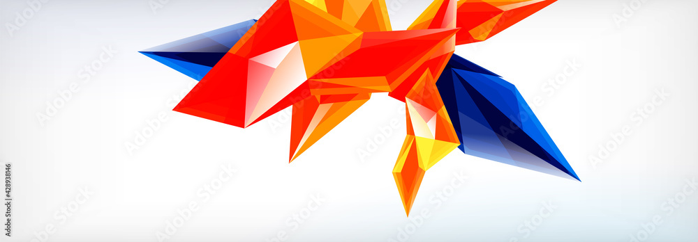Vector 3d triangles and pyramids abstract background for business or technology presentations, internet posters or web brochure covers Vector 3d triangles and pyramids abstract background for business or technology presentations, internet posters or web brochure covers