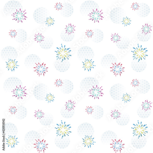 花火水彩背景素材Stock Illustration  Adobe Stock