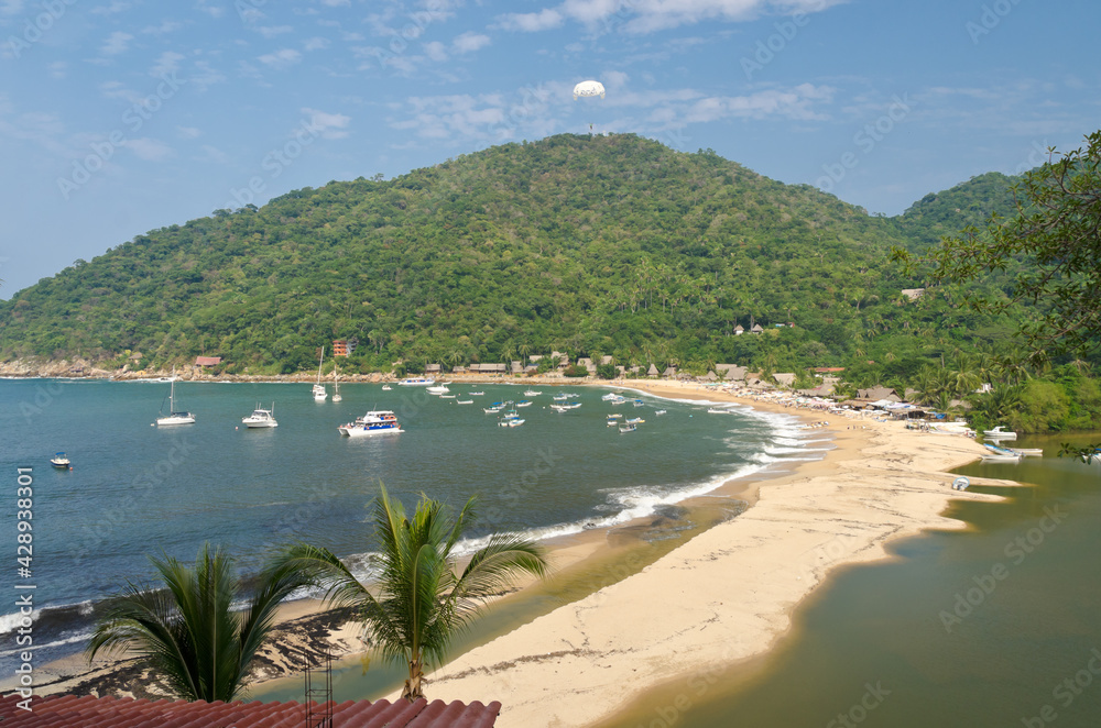 Untouched tropical beach in Yelapa, Puerto Vallarta, Mexico. Untouched tropical beach in Yelapa, Puerto Vallarta, Mexico.