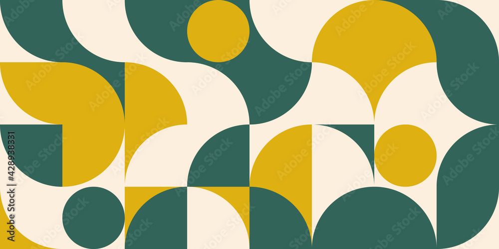 Abstract template in trending colors of 2021. Beautiful geometric pattern for printing on posters, decorative pillows, bedding textiles, fabrics, painting in the interior. Vector graphics.