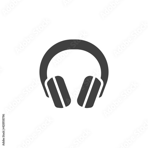 Modern headphones vector icon