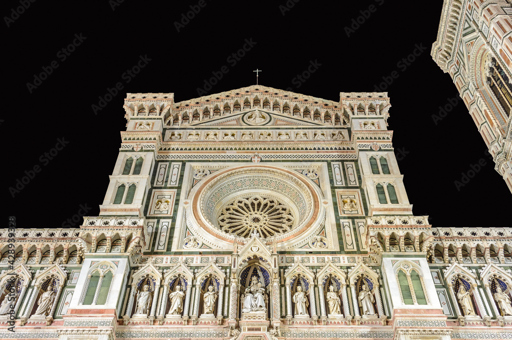 Night view of the Florence Duomo