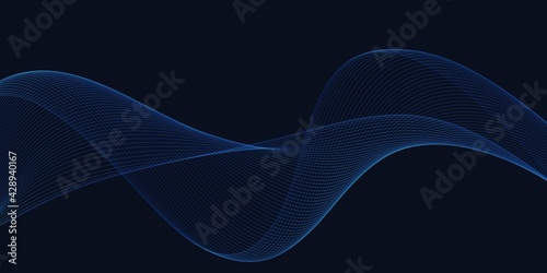 Futuristic colorful background. Gradient geometric banner with blue, purple. Equalizer for music