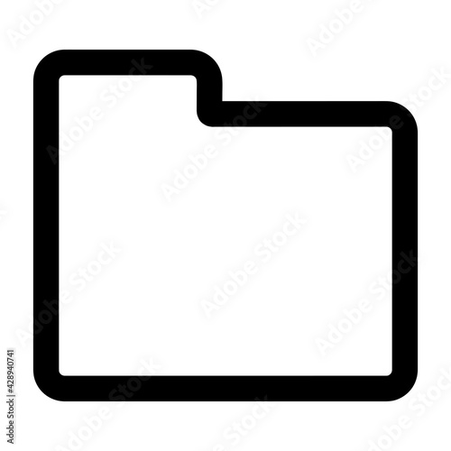 file folder icon. file folder illustration. Flat vector icon. can use for, icon design element,ui, web, mobile app.