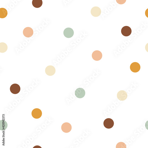 Polka dot pattern. Abstract background. Vector illustration.