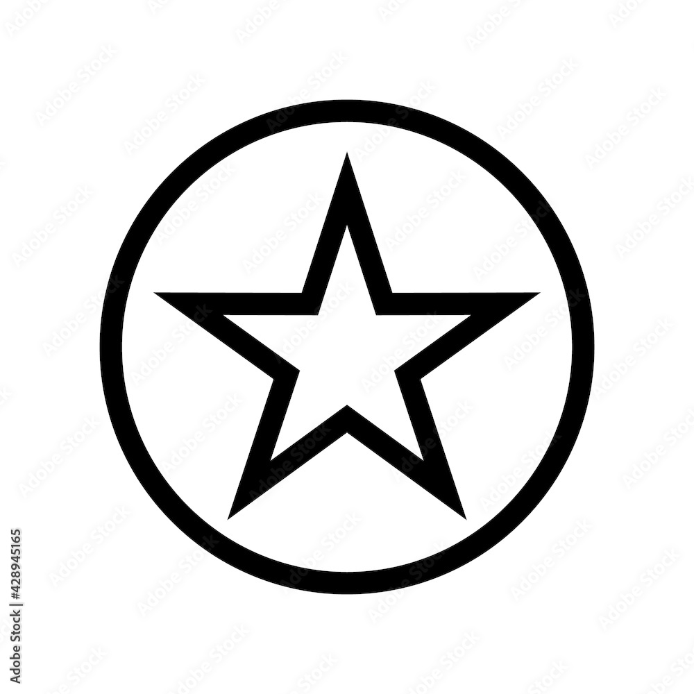 Fototapeta Star icon vector symbol illustration