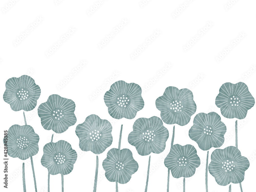 北欧ナチュラルな青いお花畑の手描きイラスト素材 Stock Illustration Adobe Stock 北欧ナチュラルな青いお花畑の手描きイラスト素材 Stock Illustration Adobe Stock
