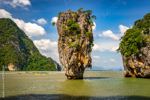 Panak Island James Bond Island in Thailand photo