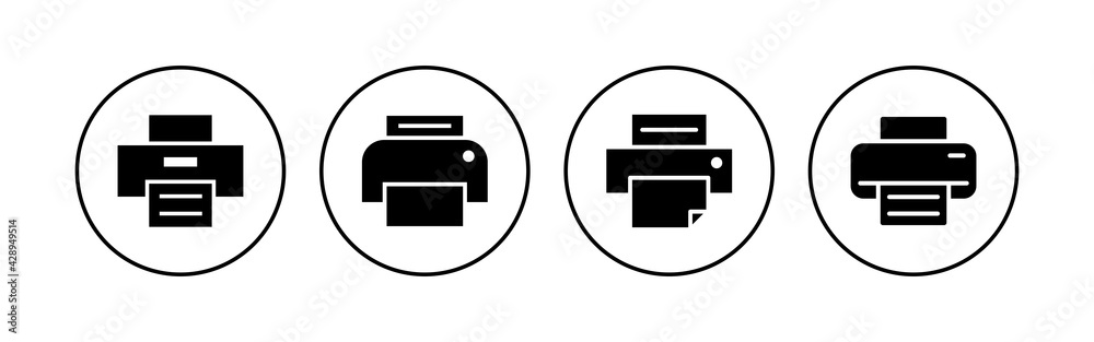 Print icon set. printer icon vector. Print icon set. printer icon vector.