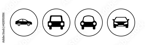 Car icon set. car vector icon. small sedan
