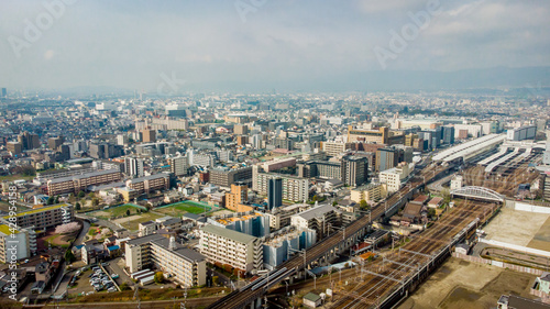 Skyline Aerial view in Kyoto