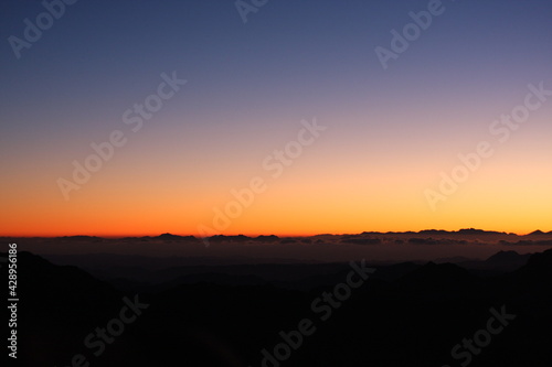 Beautiful colors of the sky after the sunset, natural background © Oksana