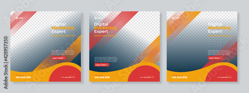 Digital marketing agency and corporate social media post template