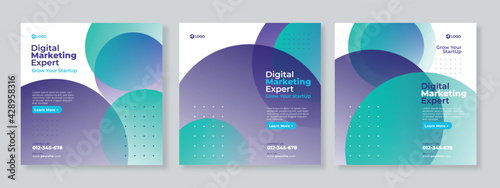 Digital marketing agency and corporate social media post template