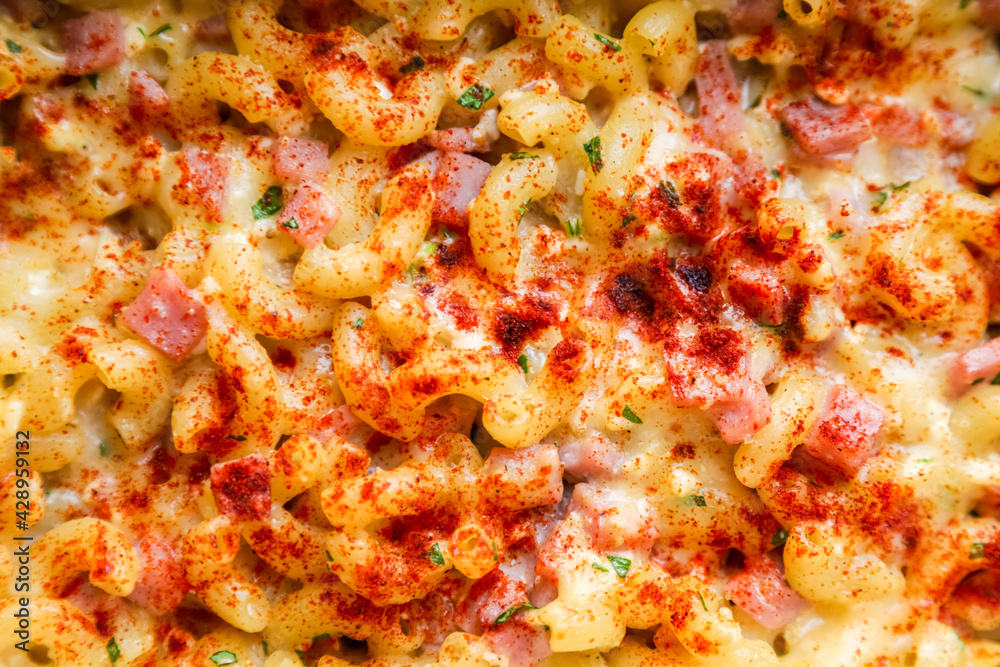 Creamy Baked Mac and Cheese with ham Creamy Baked Mac and Cheese with ham