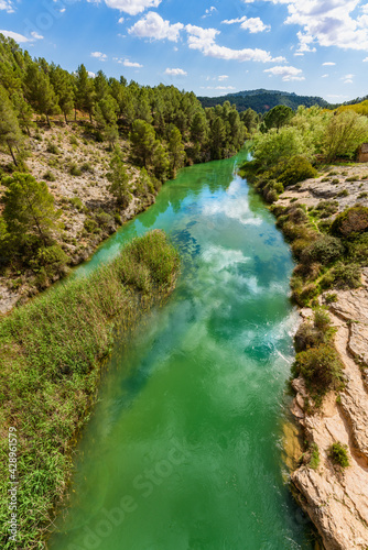 Hoces del Rio Cabriel Natural Park between Valencia and Cuenca in Spain. Protected Area.  © SerFF79