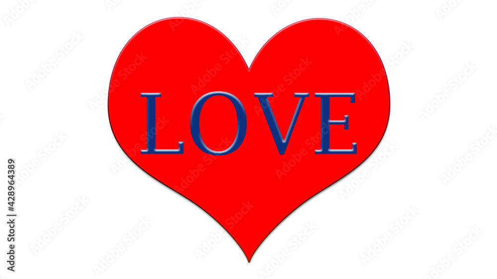 Beautiful red heart texture with blue love symbol, transparent background Beautiful red heart texture with blue love symbol, transparent background