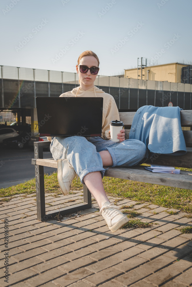 Remote work in nature, relaxation, slowdown, self-care in quarantine, lockdown covid 19, freelancing, teaching, meditation in nature, work online. Remote work in nature, relaxation, slowdown, self-care in quarantine, lockdown covid 19, freelancing, teaching, meditation in nature, work online.