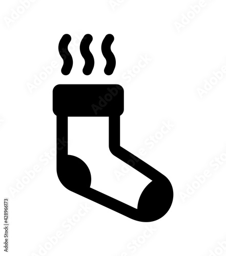 Smelly sock isolated.