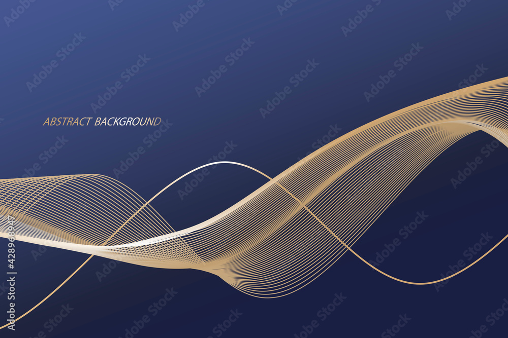 Modern abstract background, curved lines. wavy pattern. curved linear ...
