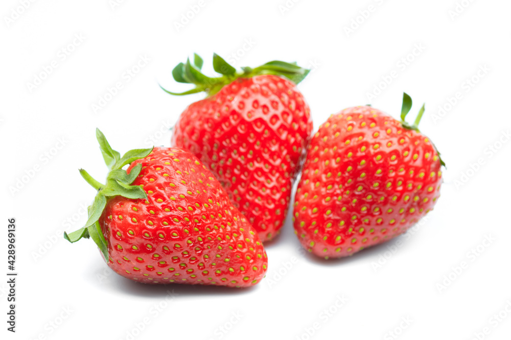 Red berry strawberry isolated on white background- Image Red berry strawberry isolated on white background- Image